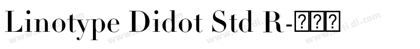 Linotype Didot Std R字体转换
